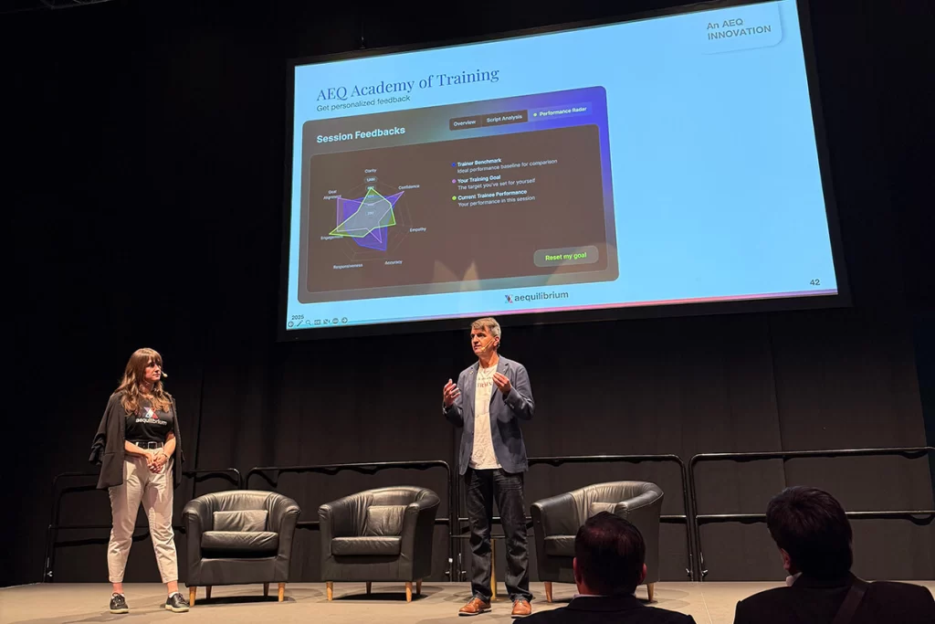 Adrian and Isabela presenting at WCUC 2025